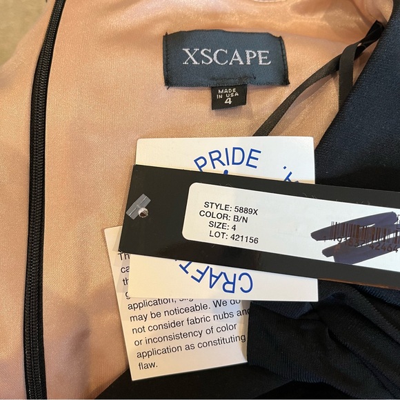 Xscape Evenings V-Neck Long Sleeve Gown - Picture 10 of 10